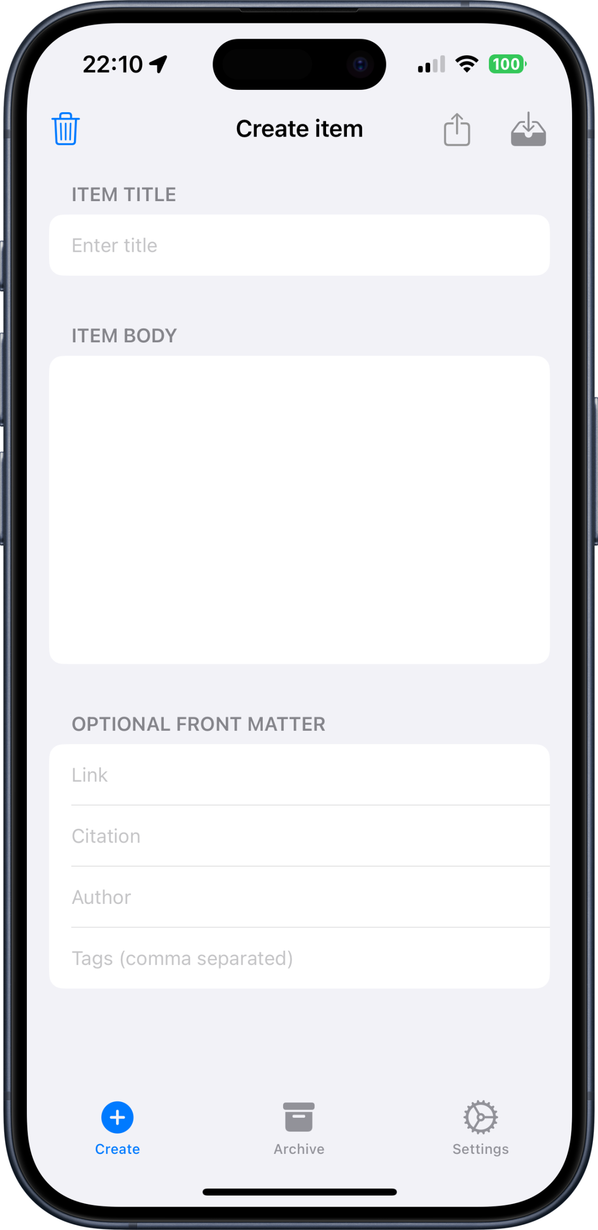 Hiyd App on iPhone